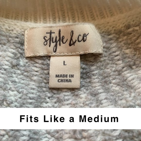 Style and Co Beaded Fair Isle Sweater, Women Women's Clothing - Picture 6 of 6